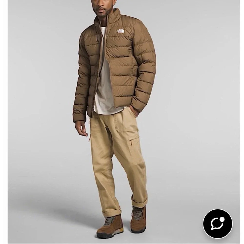 NEW The North Face Big Aconcagua 3 Jacket Puffer 600 Fill Men 2X Utility Brown